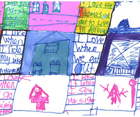 Drawing by a foster child